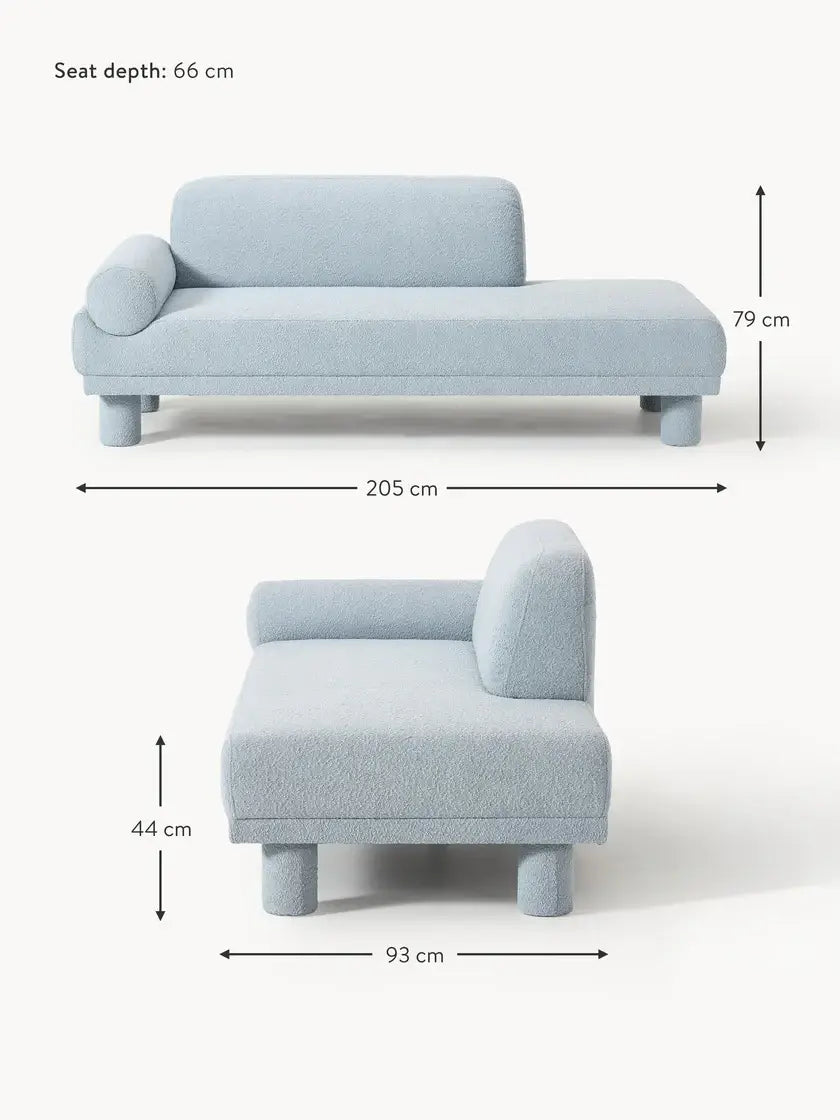 Lilo Bukle Kumaş Daybed | Modern ve Konforlu Dinlenme Koltuğu